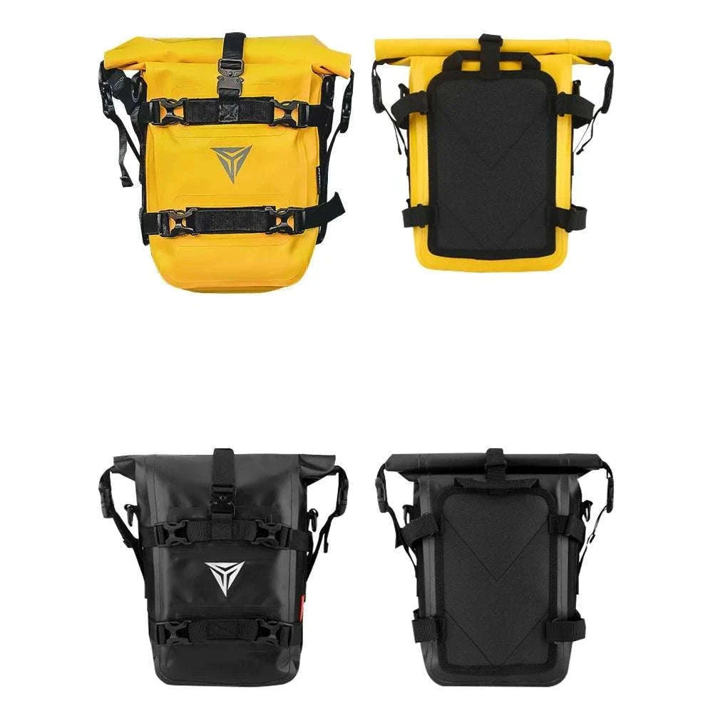Motorcycle Crash Bar Waterproof Storage Bag for GS, ADV & More-2x no logo yellow