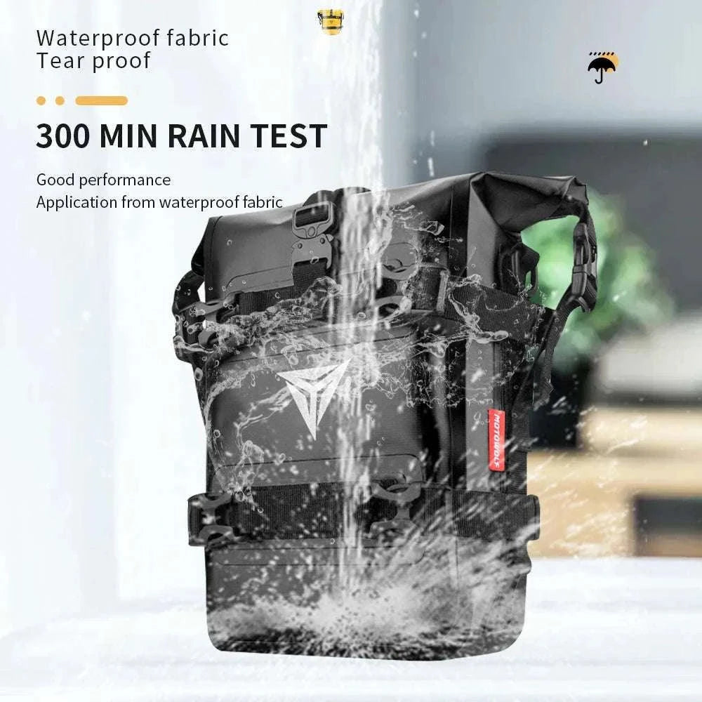 Motorcycle Crash Bar Waterproof Storage Bag for GS, ADV & More-2x no logo yellow