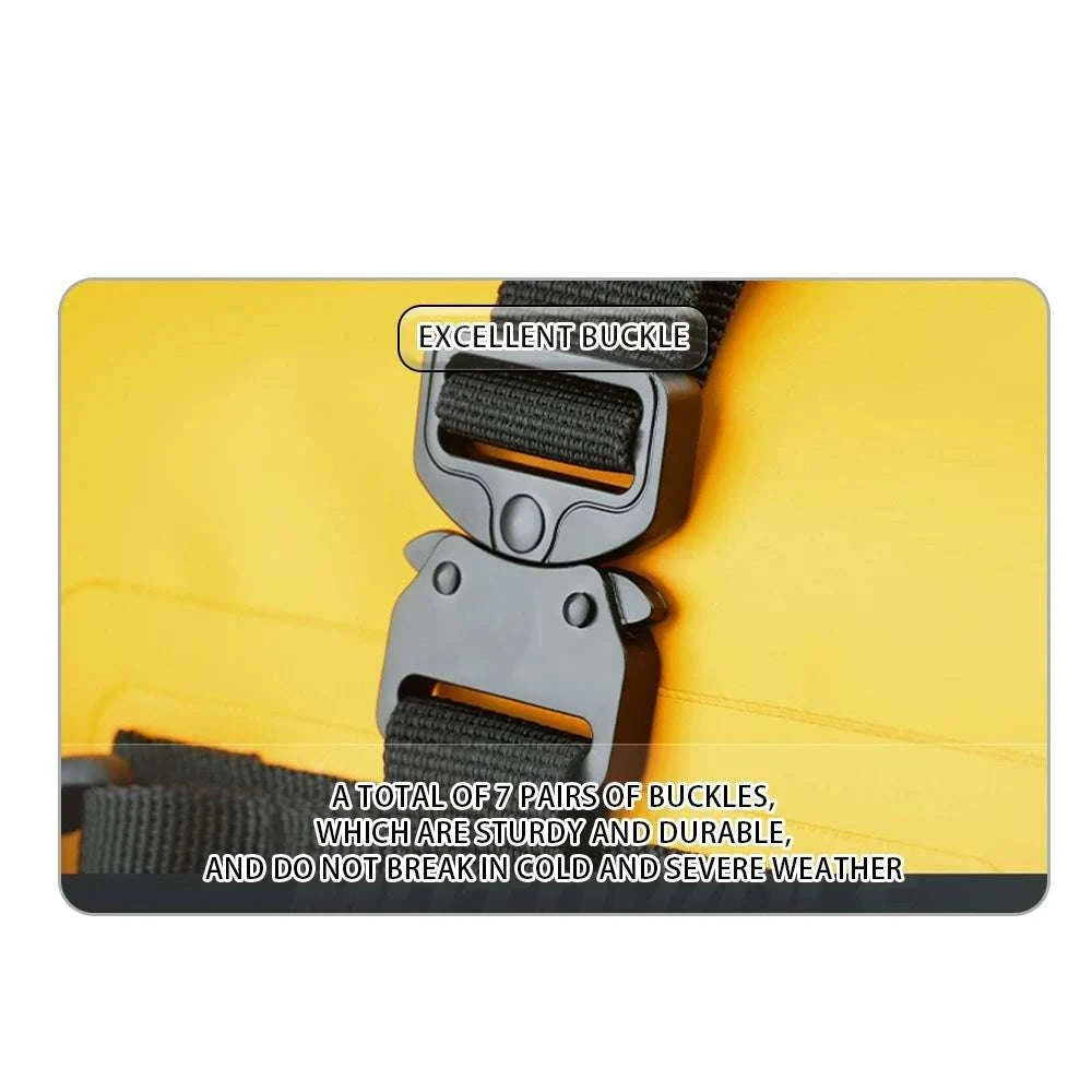 Motorcycle Crash Bar Waterproof Storage Bag for GS, ADV & More-2x no logo yellow