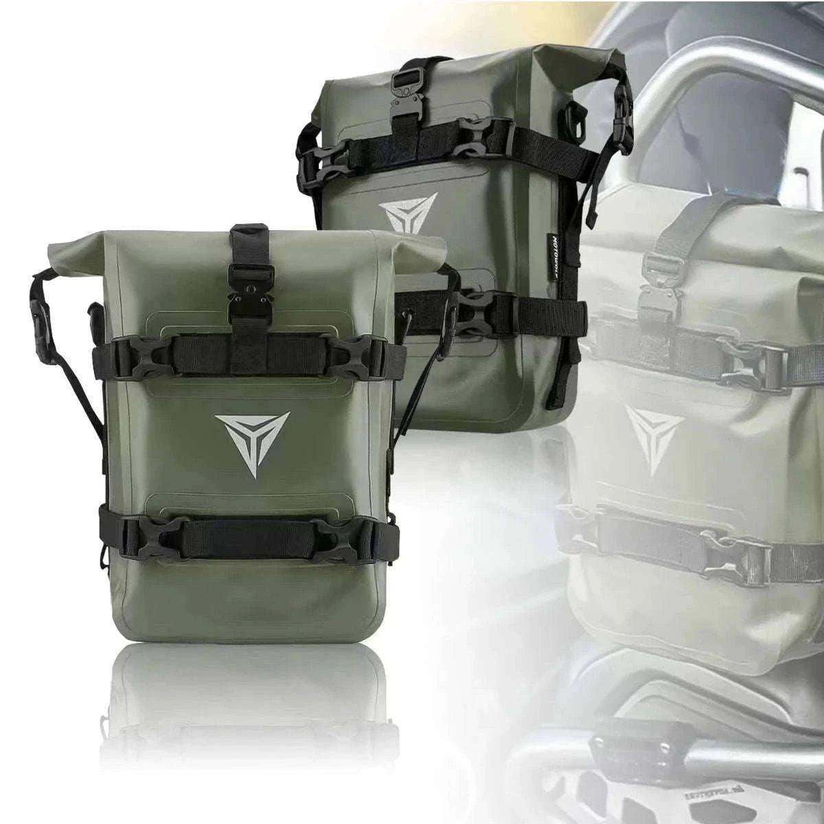 Motorcycle Crash Bar Waterproof Tool Bag 8L for BMW GS & Honda-