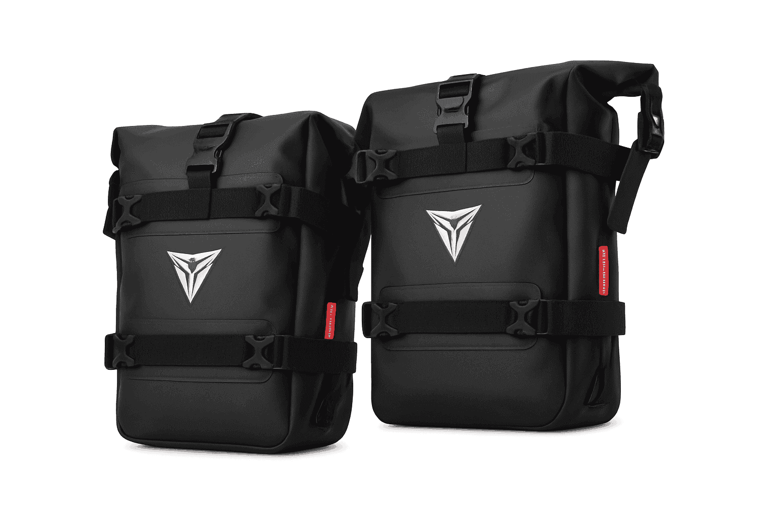 Motorcycle Crash Bar Waterproof Tool Bag 8L for BMW GS & Honda-logo  black 2pc