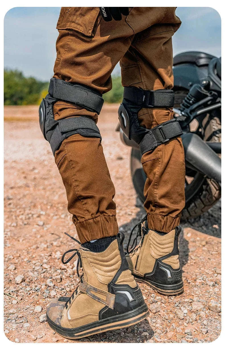Motorcycle & Cycling Knee Pads Shockproof Anti-Fall Protection-HJ003
