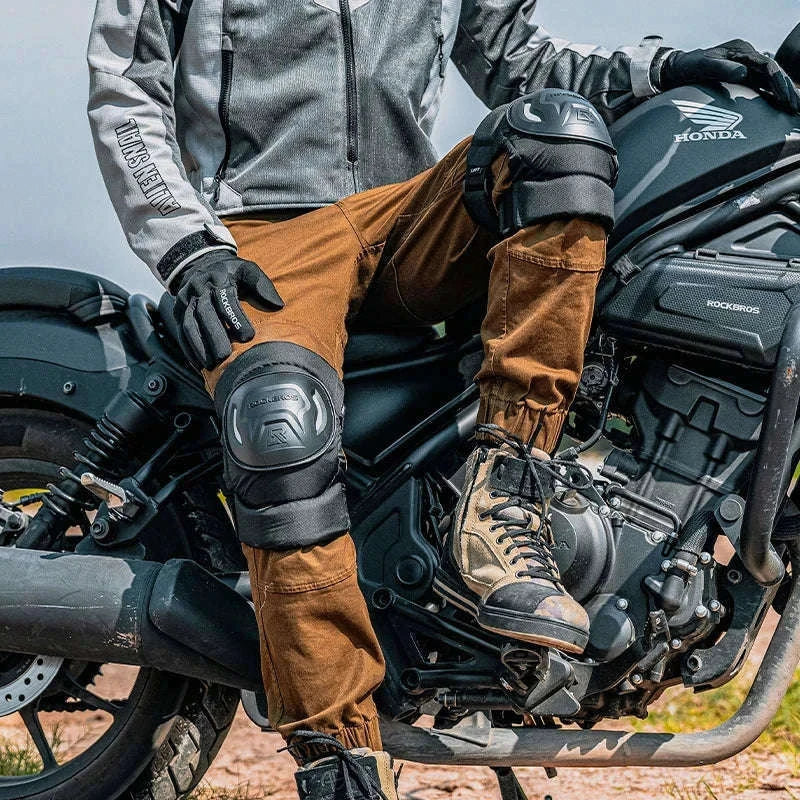 Motorcycle & Cycling Knee Pads Shockproof Anti-Fall Protection-HJ003