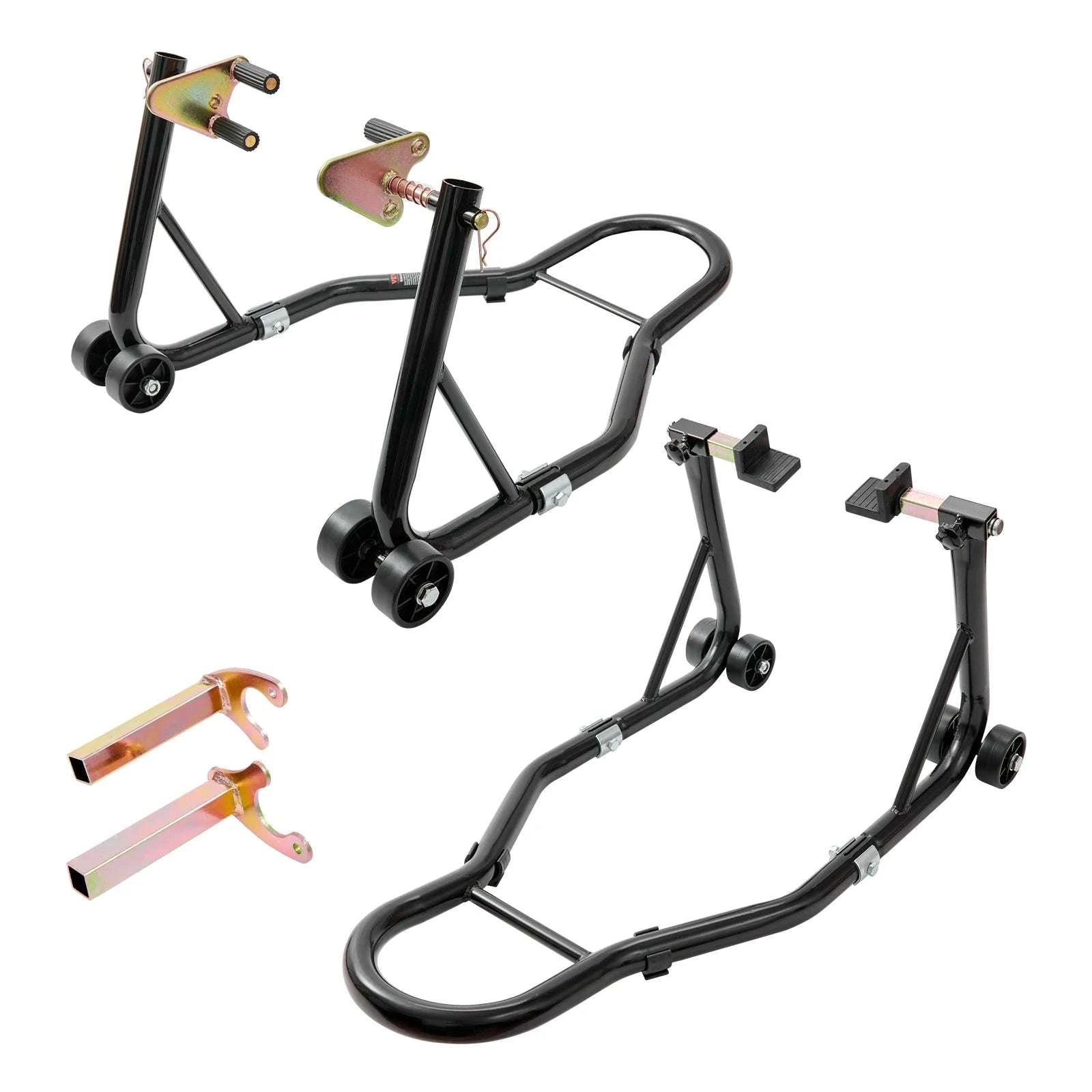 Motorcycle Front & Rear Stand Lift 850lb Heavy Duty Combo-Rear Wheel / GERMANY