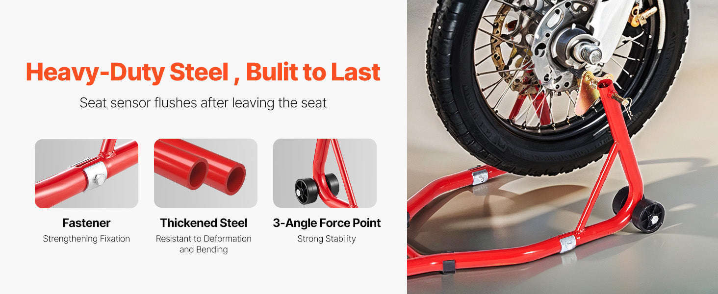 Motorcycle Front & Rear Stand Lift Combo 850lbs Adjustable-RED U  L Type / CZECH REPUBLIC