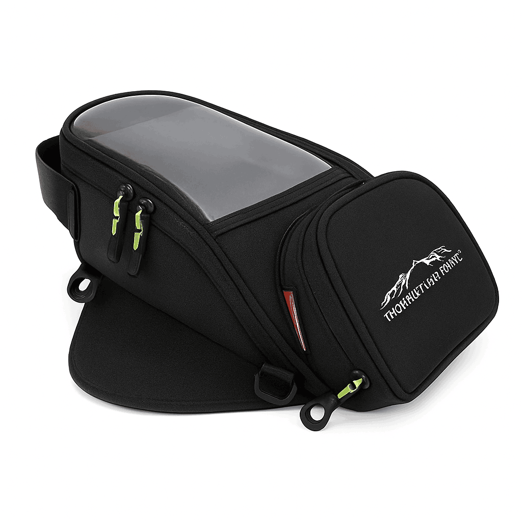 Motorcycle Fuel Bag with Phone Navigation Holder-black