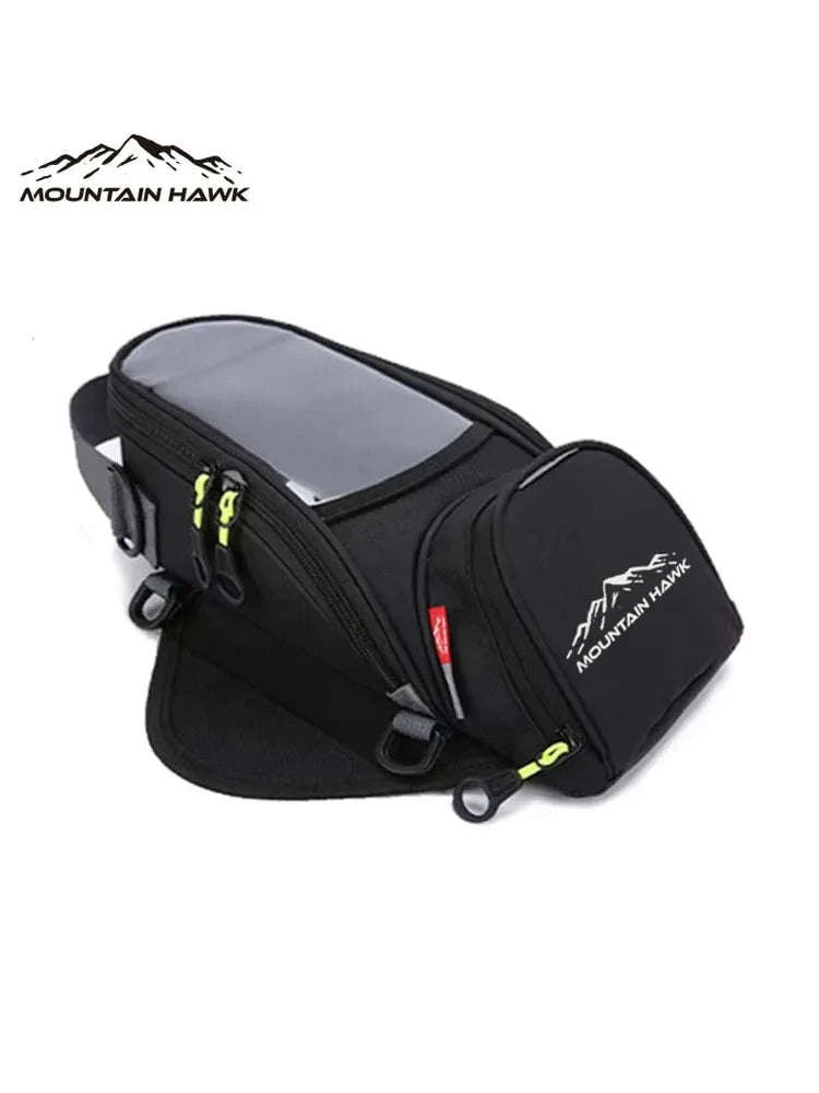 Motorcycle Fuel Bag with Phone Navigation Holder-black