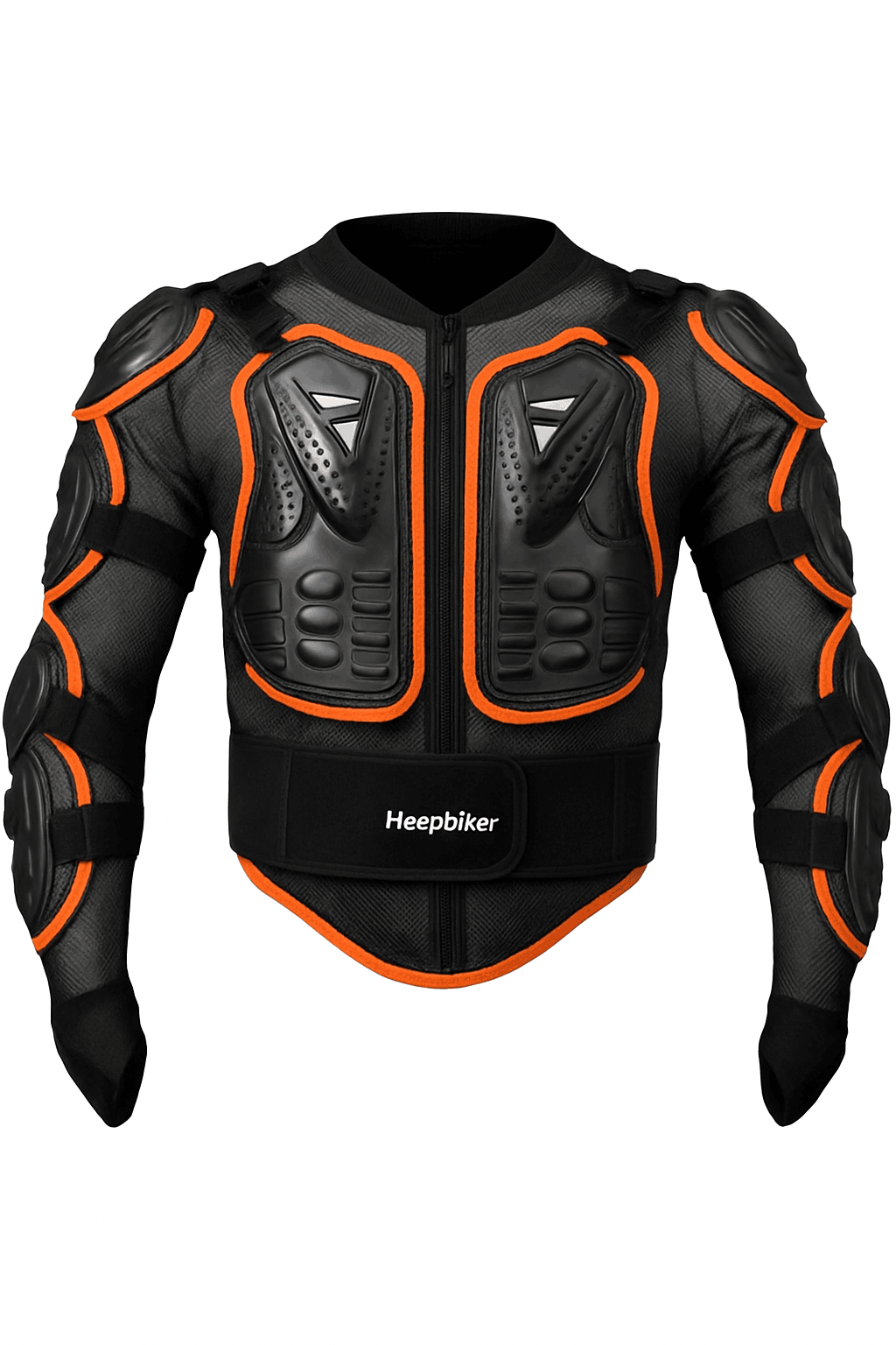 Motorcycle Full Body Armor Jacket with Spine Chest Protection-MC1001-Black / M