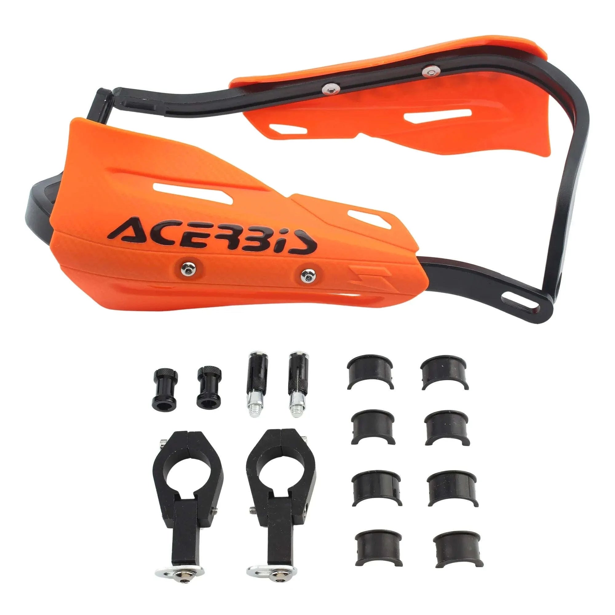 Motorcycle Hand Guards 22-28mm Handlebar Protectors for Dirt Bikes-Orange