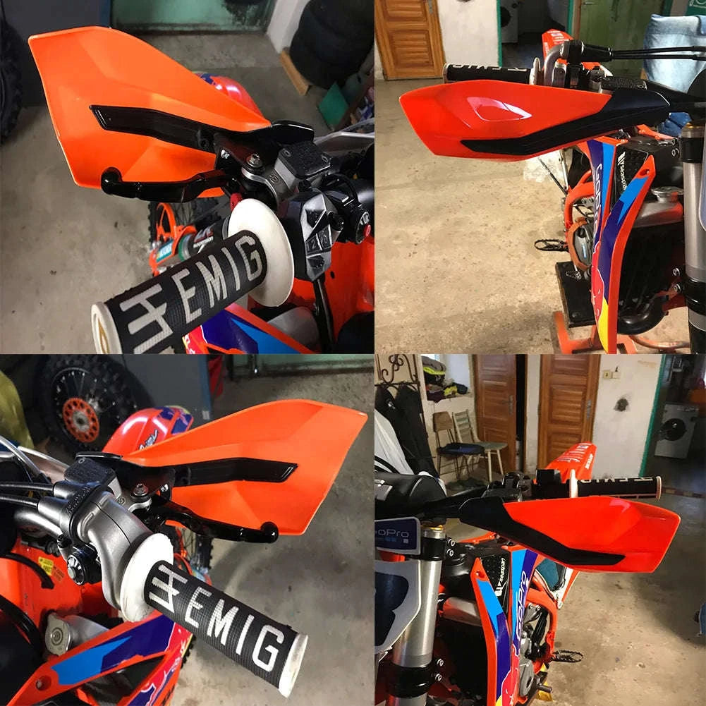 Motorcycle Handguards Protection Kit for KTM Models-Red logo
