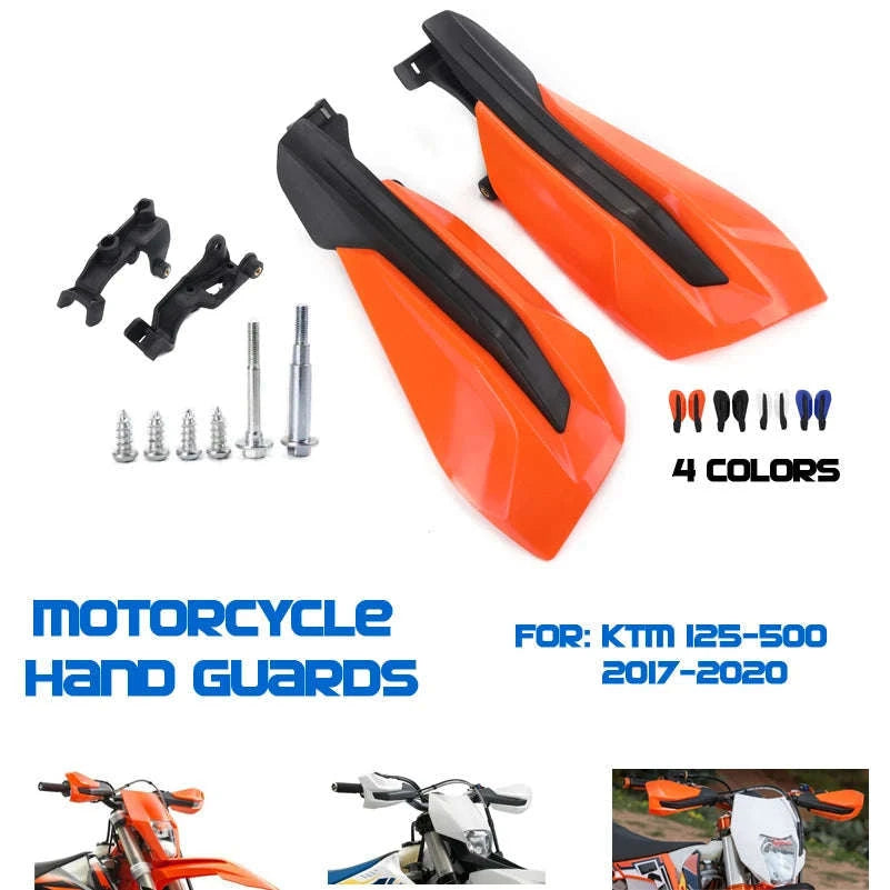 Motorcycle Handguards Protection Kit for KTM Models-Red logo
