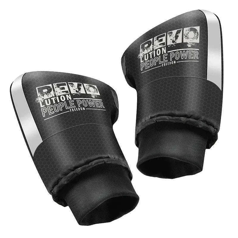 Motorcycle Handlebar Muffs for Warm Dry Winter Riding-Silver