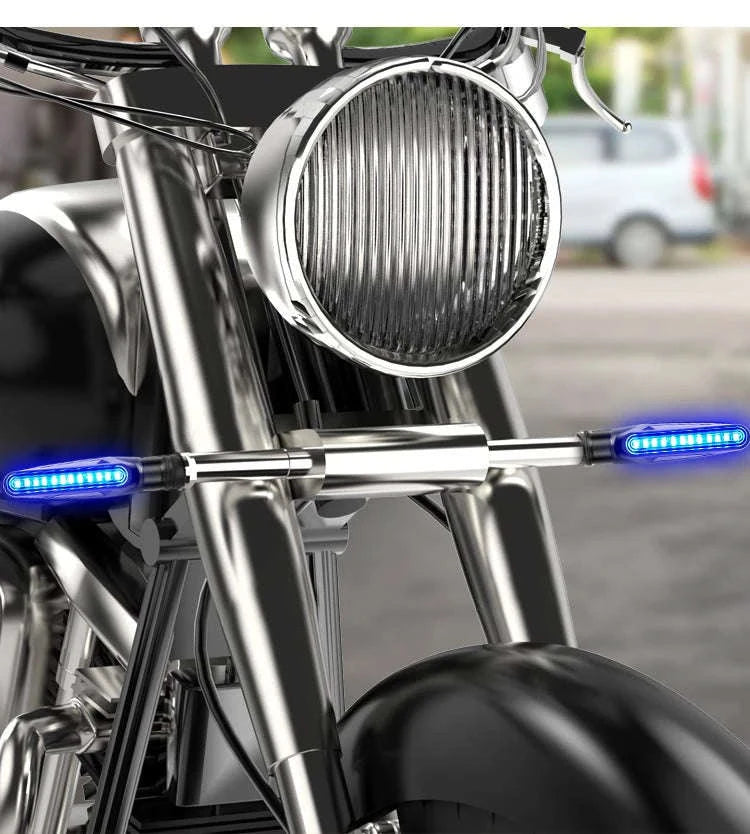 Motorcycle LED Turn Signal & Brake Light Kit-2PCS Flowing Yellow