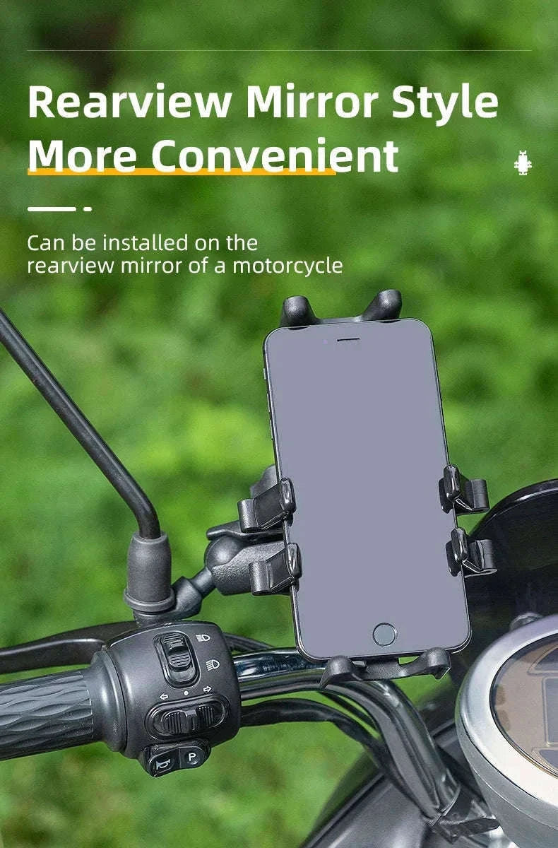 Motorcycle Phone Holder with Shock Absorption-25210011001