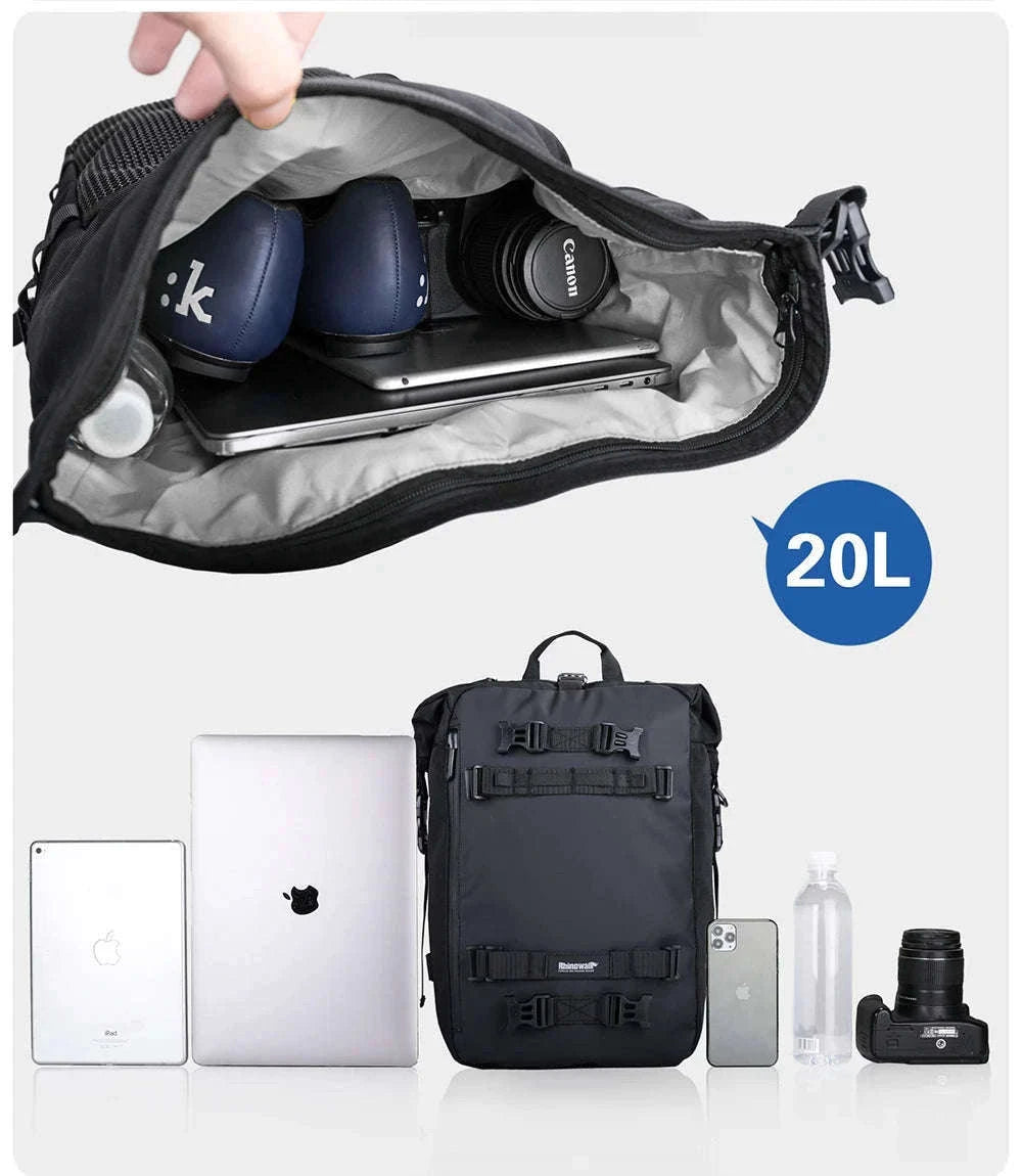 Motorcycle Rear Seat Bag Waterproof Luggage Pack-Black 10L / france
