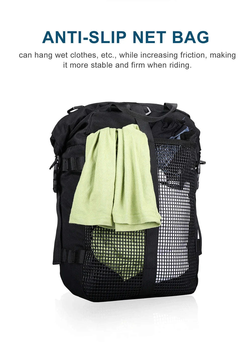 Motorcycle Rear Seat Bag Waterproof Luggage Pack-Black 10L / france