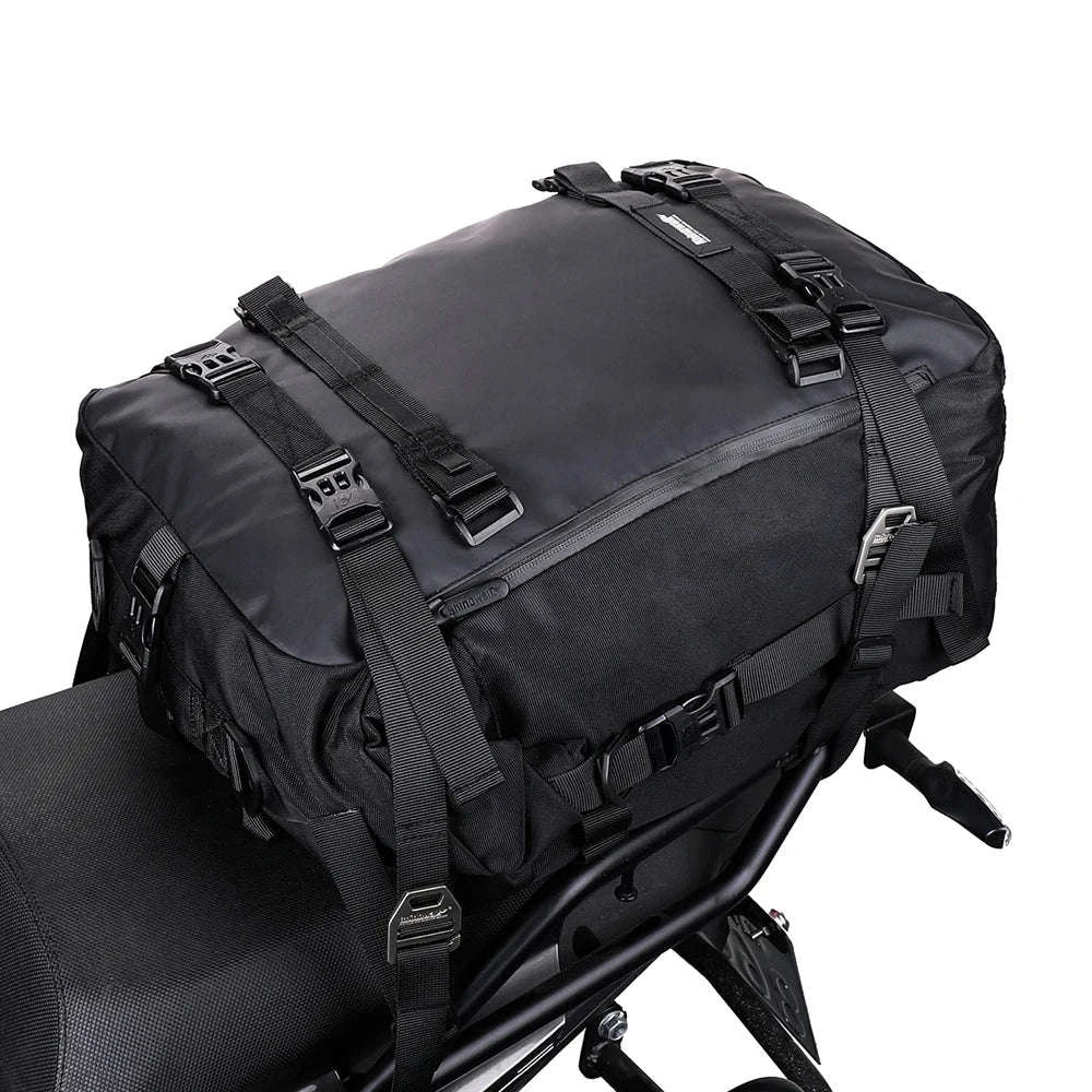 Motorcycle Rear Seat Bag Waterproof Luggage Pack-Black 10L / france