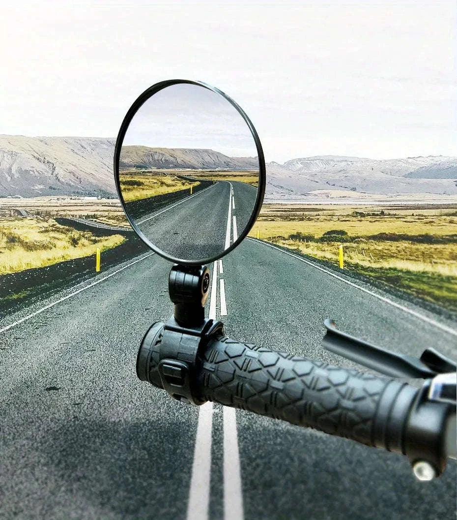 Motorcycle Rearview Mirror for Safer, Wider Visibility-1pc