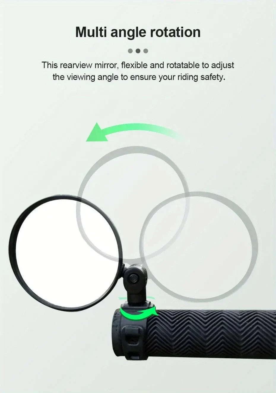 Motorcycle Rearview Mirror for Safer, Wider Visibility-1pc