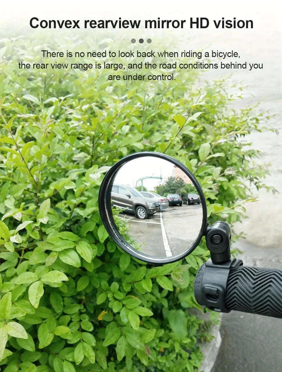 Motorcycle Rearview Mirror for Safer, Wider Visibility-1pc