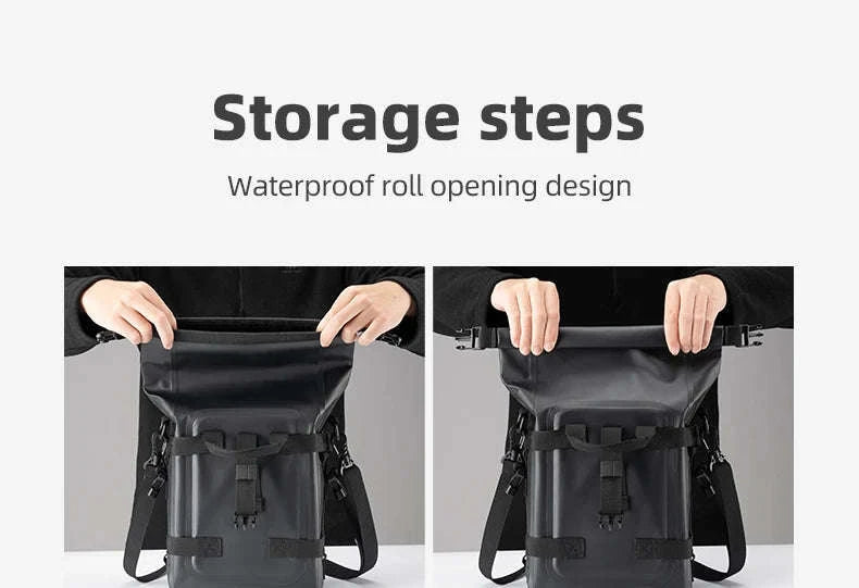 Motorcycle Saddle Bag 5L Waterproof Crash Bar Storage Pack-AS-095-1(5-7L)