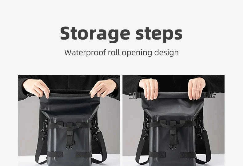Motorcycle Saddle Bag 5L Waterproof Crash Bar Storage Pack-AS-095-1(5-7L)