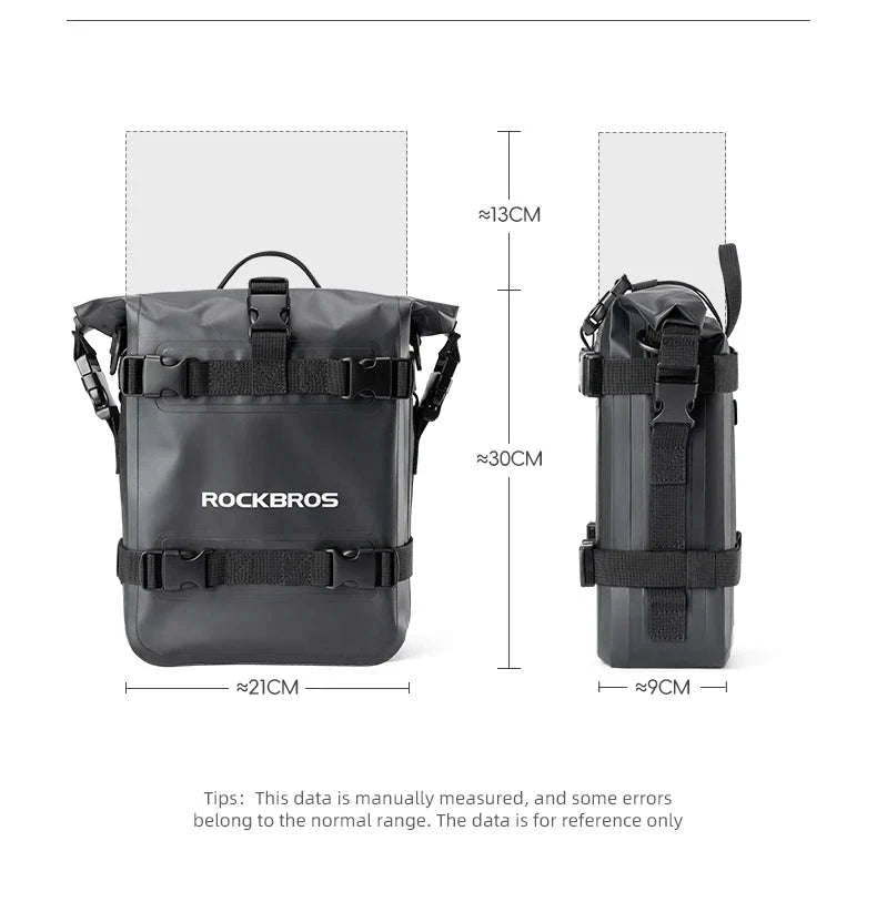 Motorcycle Saddle Bag 5L Waterproof Crash Bar Storage Pack-AS-095-1(5-7L)