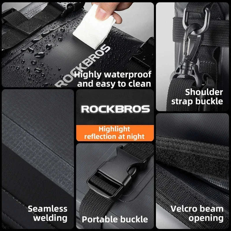 Motorcycle Saddle Bag 5L Waterproof Crash Bar Storage Pack-AS-095-1(5-7L)