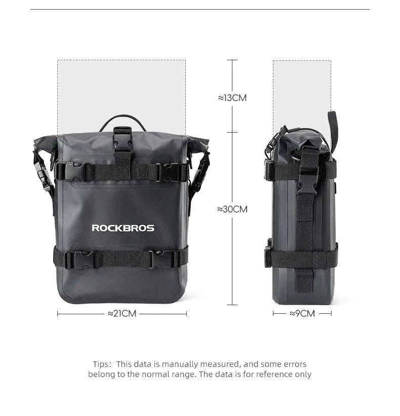 Motorcycle Saddle Bag 5L Waterproof Crash Bar Storage Pack-AS-095-1(5-7L)