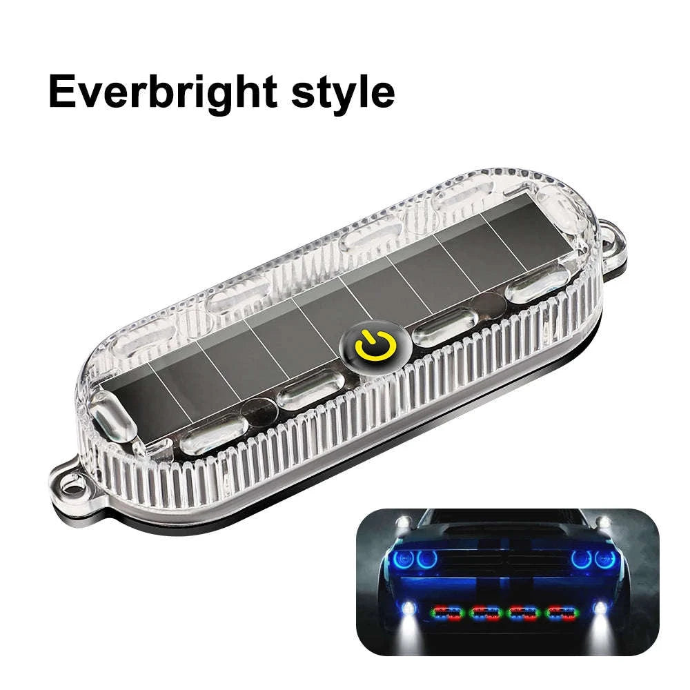 Motorcycle Safety Light Solar Anti-Collision Tail Light-7 Color light