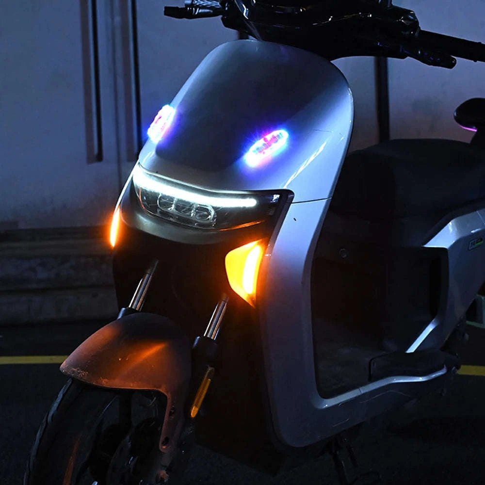 Motorcycle Safety Light Solar Anti-Collision Tail Light-7 Color light