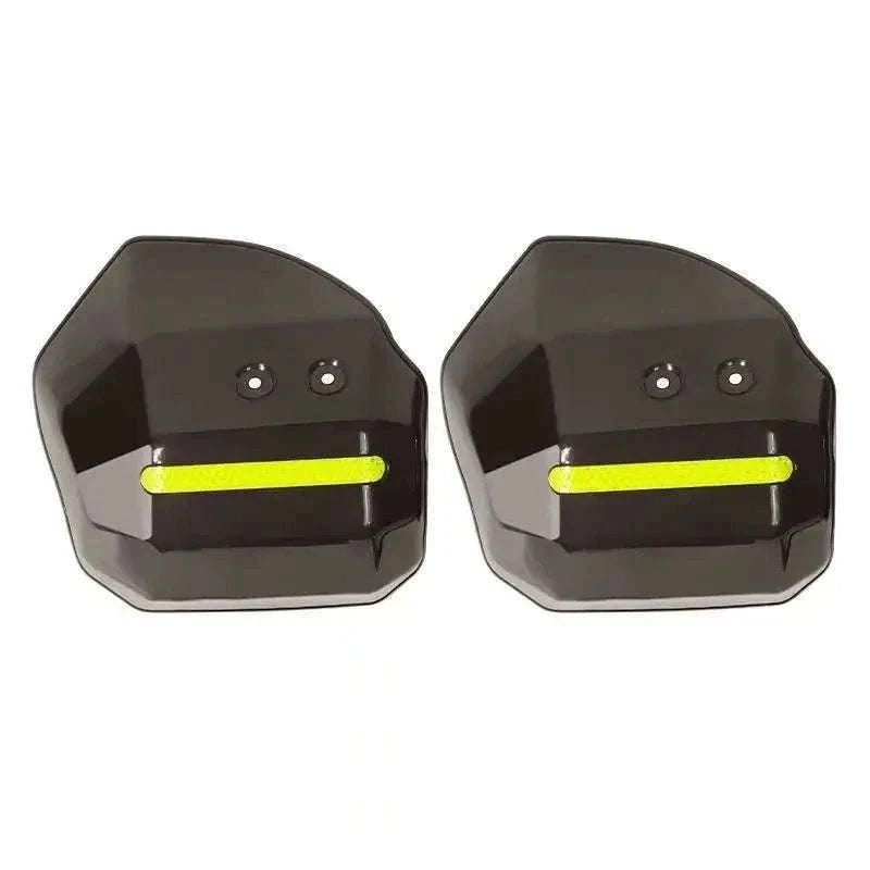 Motorcycle & Scooter Hand Guards with Reflective Safety Strips-F80 Round light colo