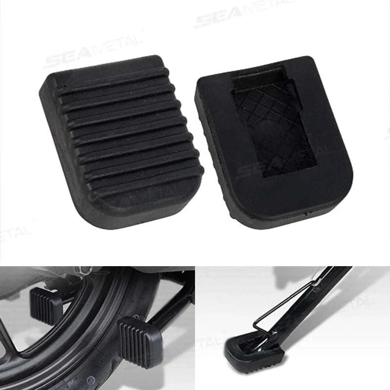 Motorcycle Stand Pad Kickstand Support Pad-BLACK 1PC