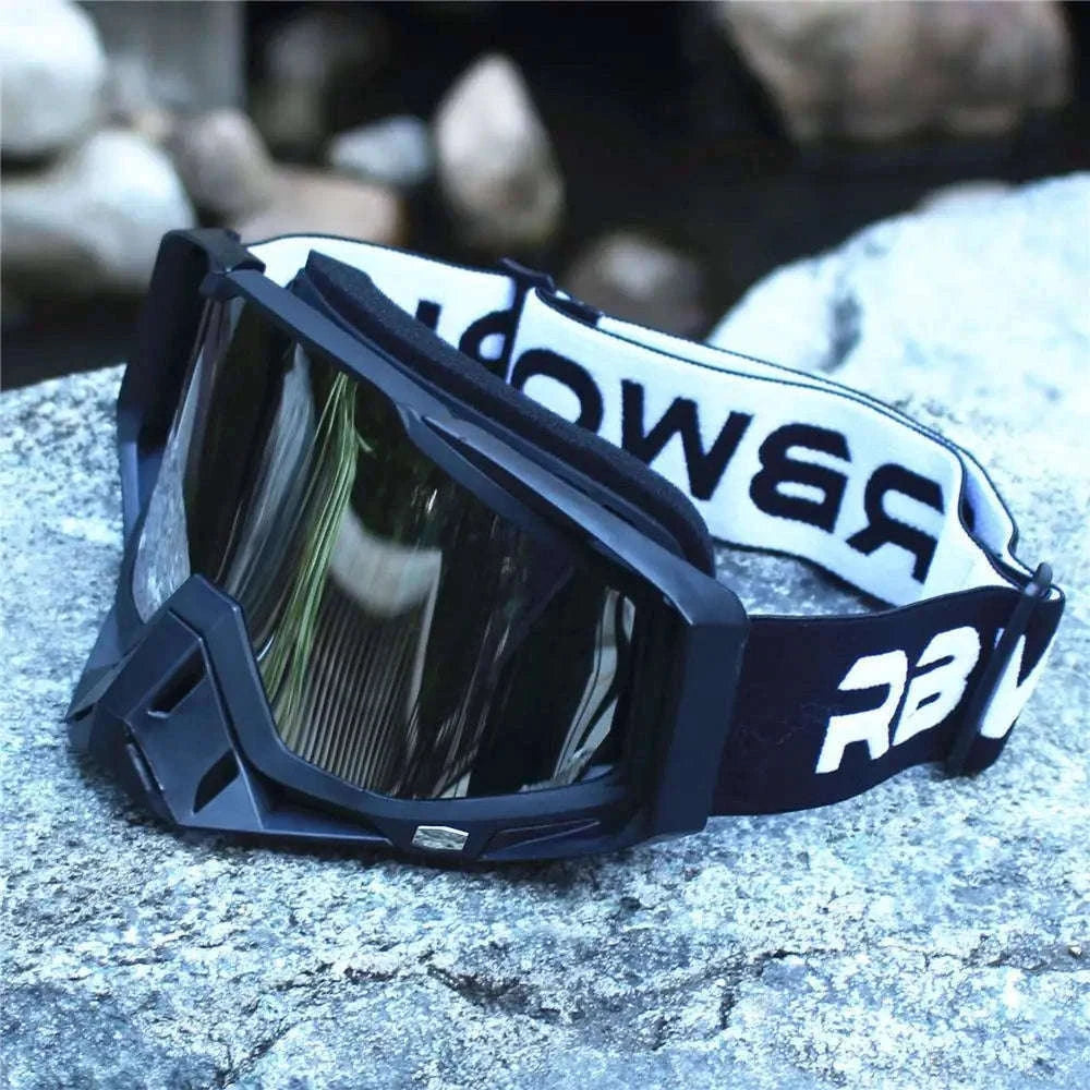 Motorcycle Sunglasses Retro Motocross Night Vision Goggles-6