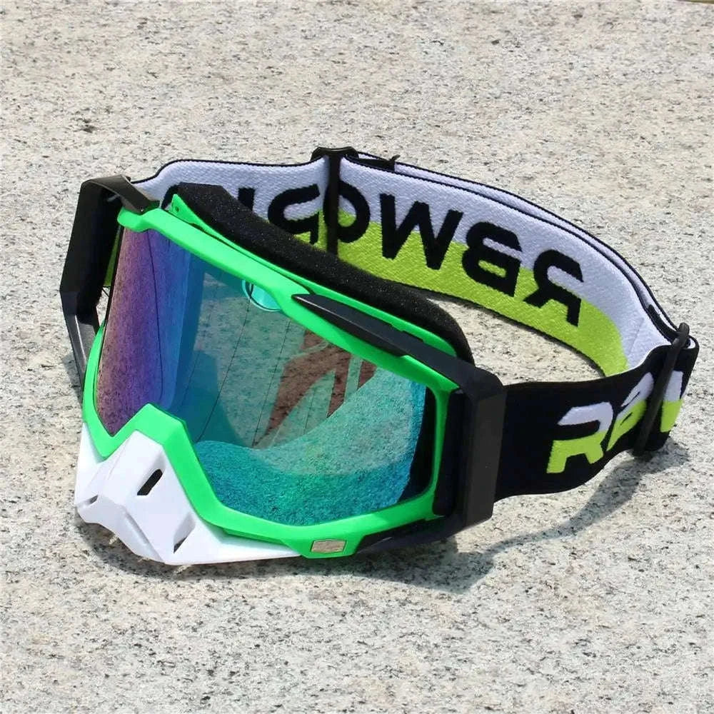Motorcycle Sunglasses Retro Motocross Night Vision Goggles-6