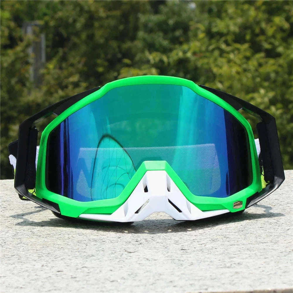 Motorcycle Sunglasses Retro Motocross Night Vision Goggles-6