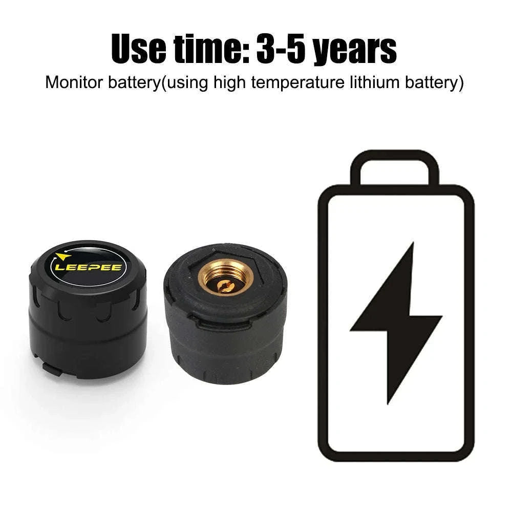 Motorcycle TPMS Bluetooth Tire Pressure Monitoring System-Portable