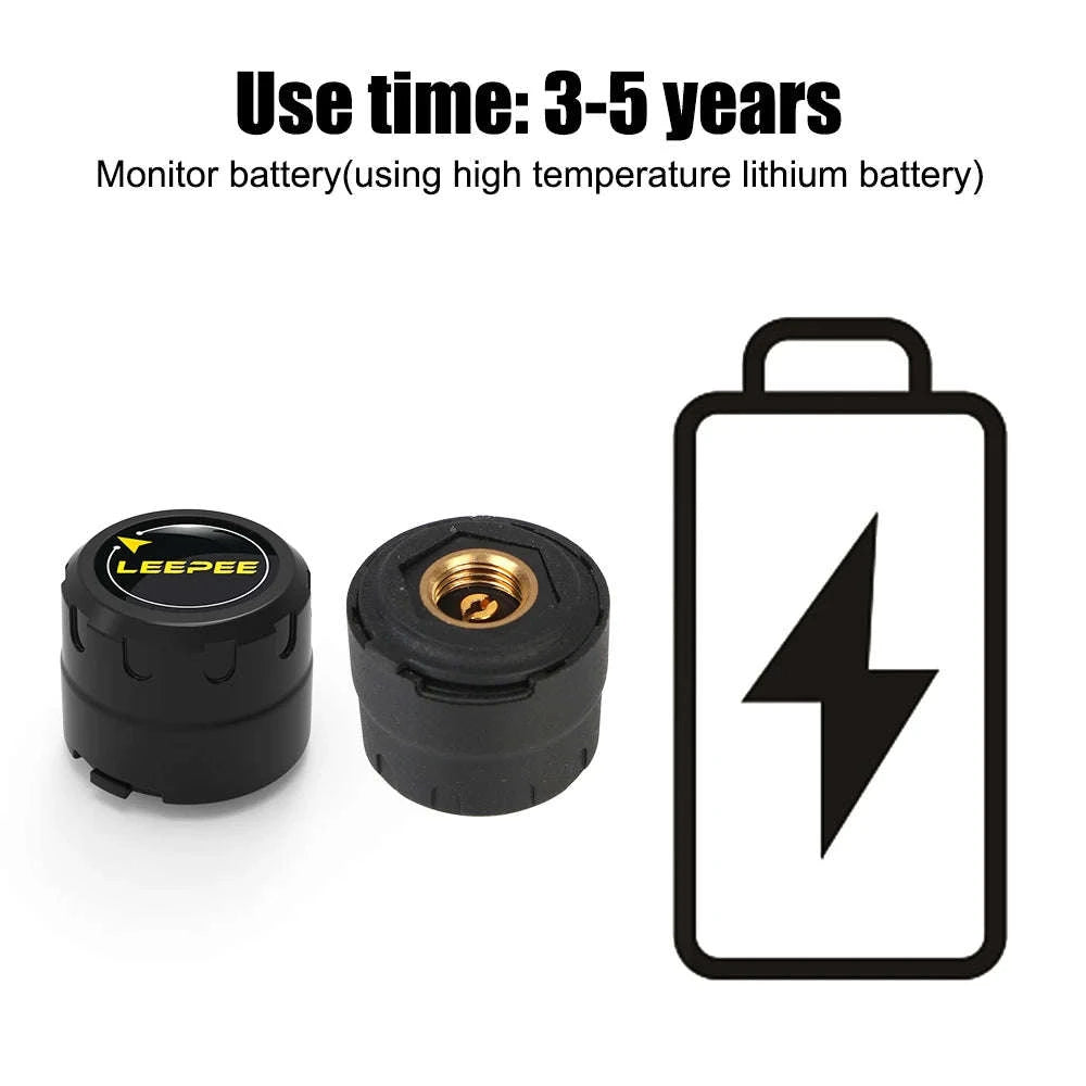 Motorcycle TPMS Bluetooth Tire Pressure Monitoring System-Portable