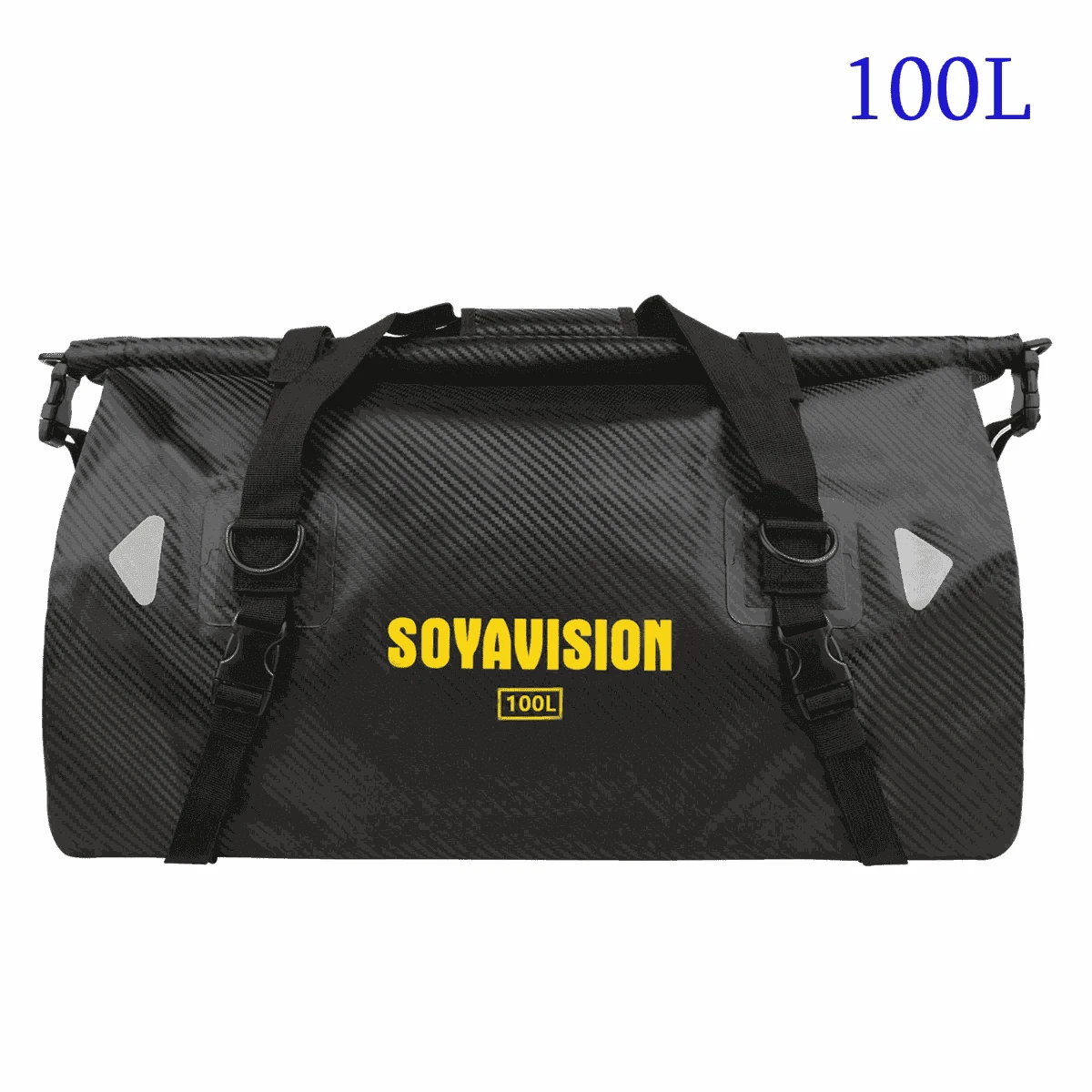Motorcycle Waterproof Tail Bag Roll Top Dry Luggage 20L–100L-logo-66L
