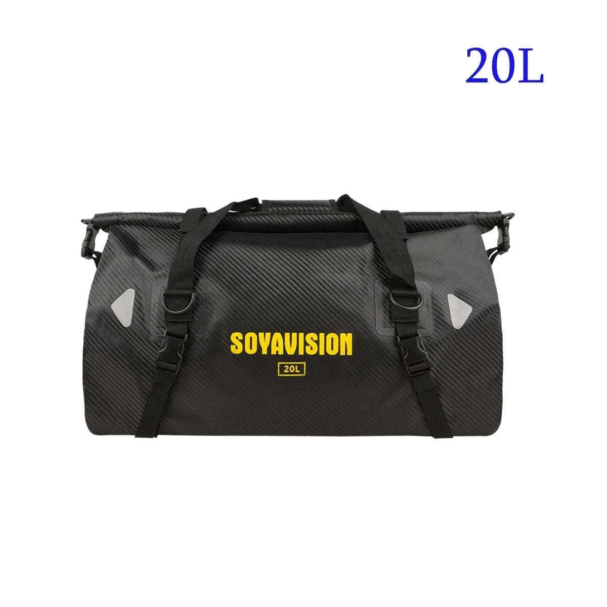 Motorcycle Waterproof Tail Bag Roll Top Dry Luggage 20L–100L-logo-66L