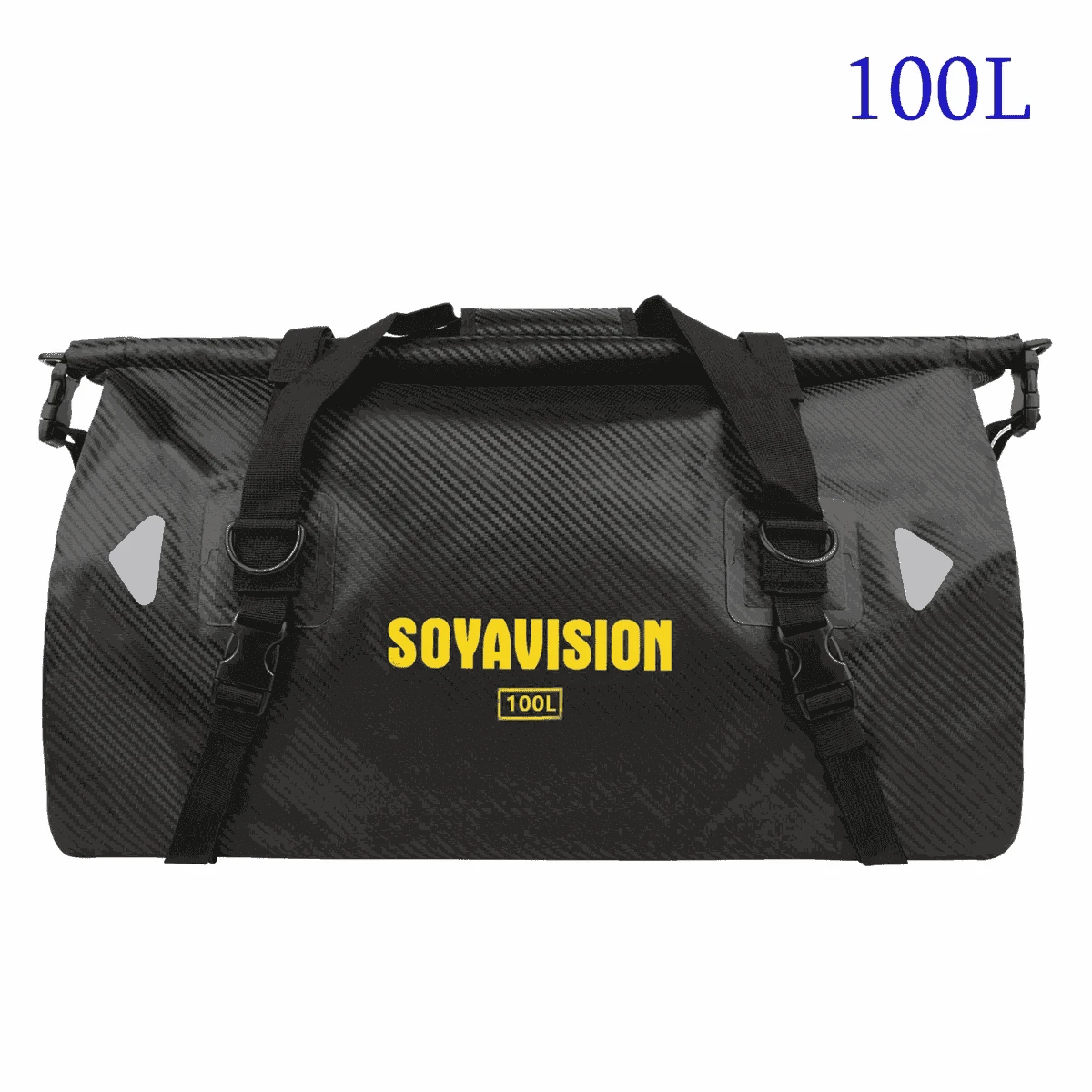 Motorcycle Waterproof Tail Bag Roll Top Dry Luggage 20L–100L-logo-66L