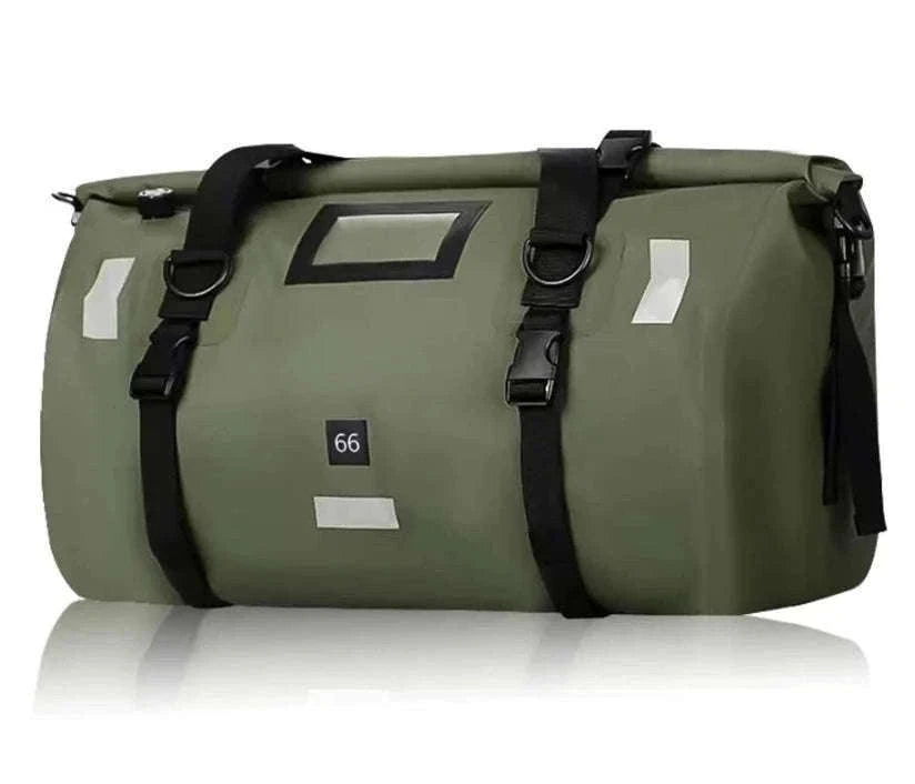 Motorcycle Waterproof Tail Bag Roll Top Dry Luggage 20L–100L-logo-66L
