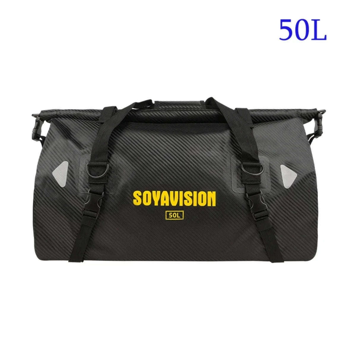 Motorcycle Waterproof Tail Bag Roll Top Dry Luggage 20L–100L-logo-66L