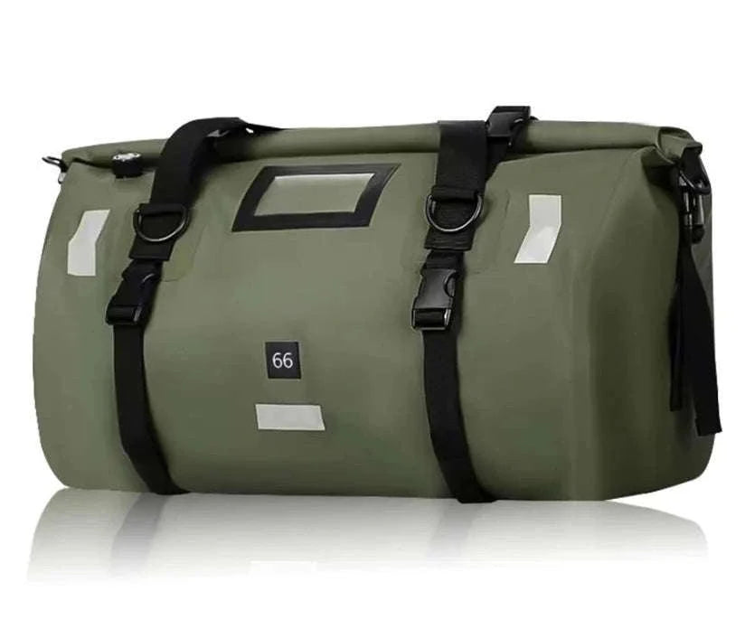 Motorcycle Waterproof Tail Bag Roll Top Dry Luggage 20L–100L-logo-66L