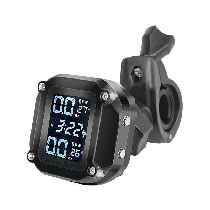Motorcycle Wireless Tire Pressure Monitor with Digital Display-M5 external