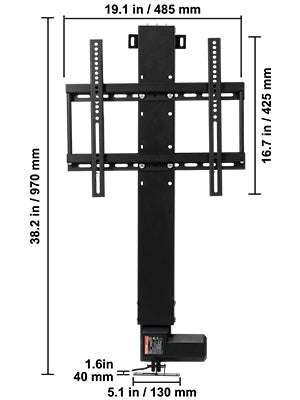Motorized TV Lift Stand with Remote, Adjustable Height 42.3"–73.8"-20in 500mm Stroke / other / spain