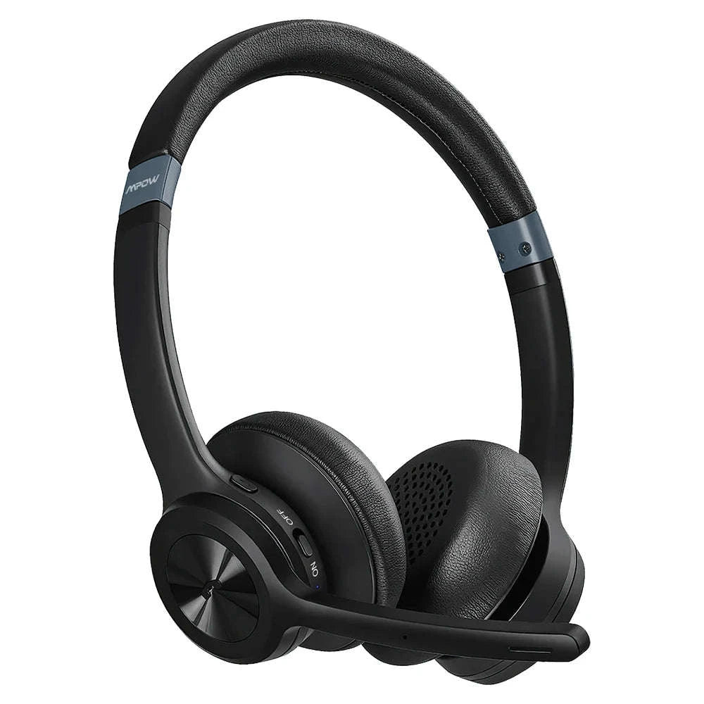 Mpow HC9 Bluetooth 5.3 Headset with Noise‑Cancelling Microphone-Black / Australia