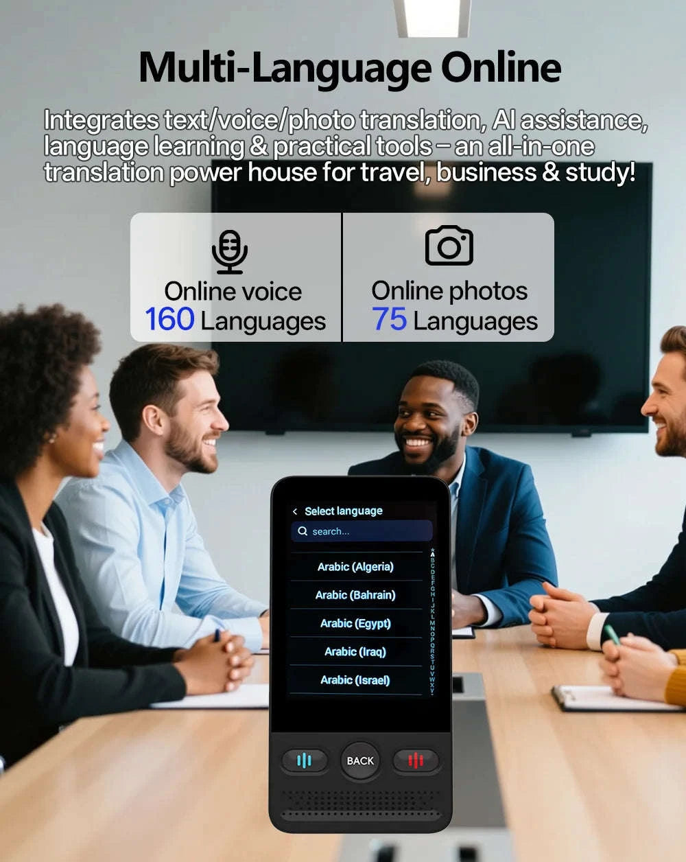 MSAI T13 AI Translator with 160-Language Support-T13