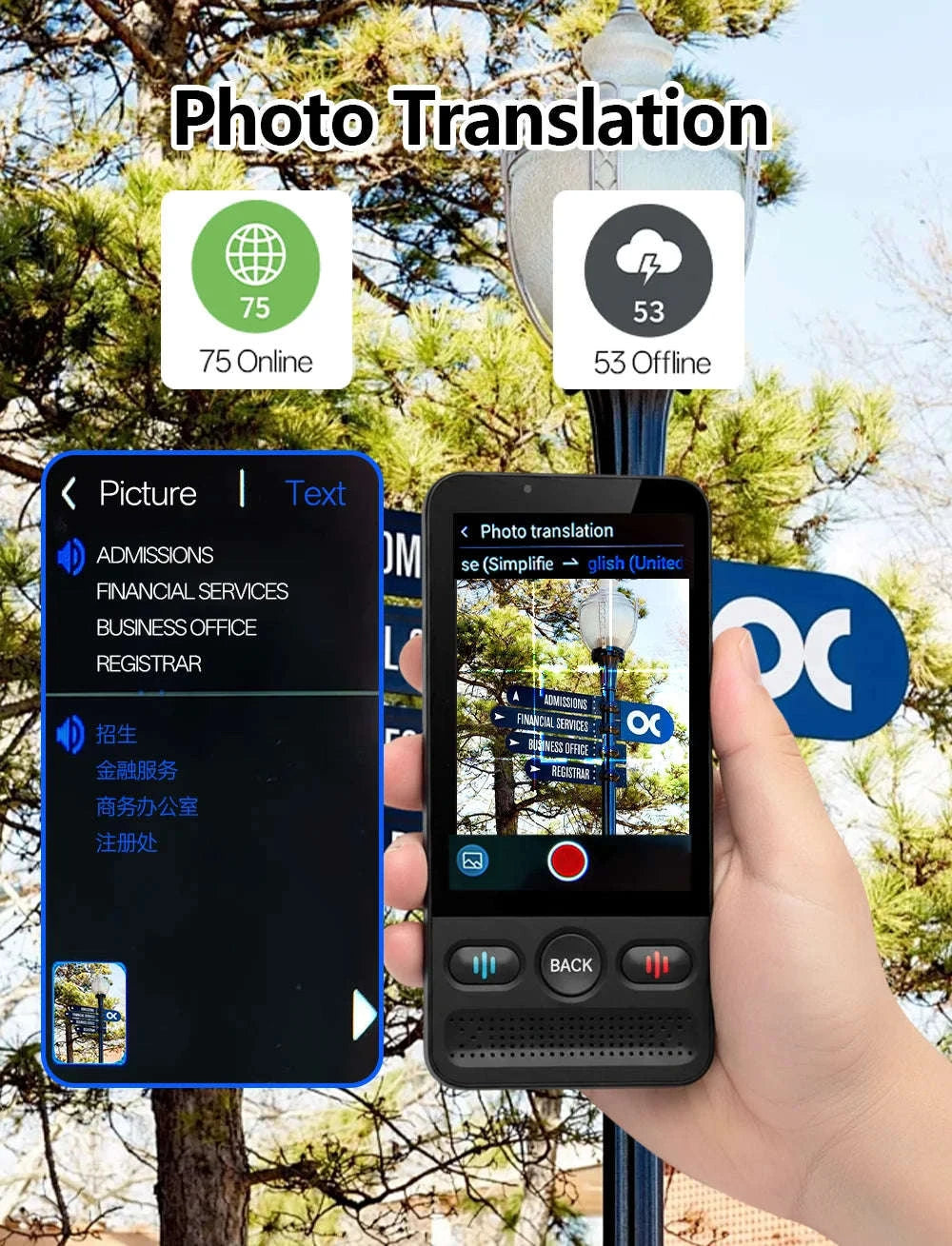 MSAI T13 AI Translator with 160-Language Support-T13