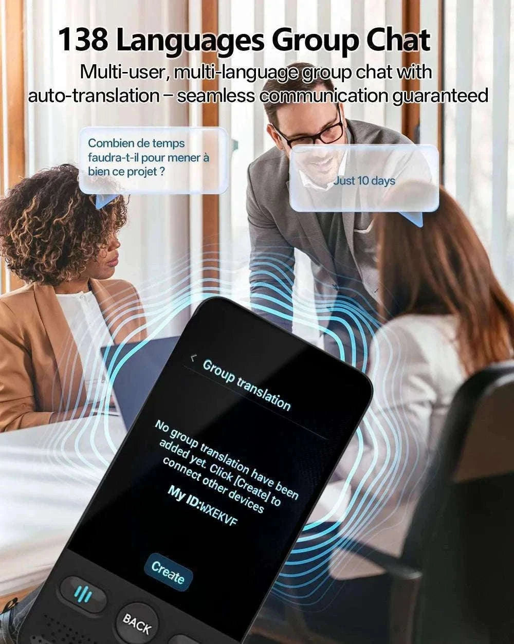MSAI T20 160-Language Translator with Camera and Voice-T20